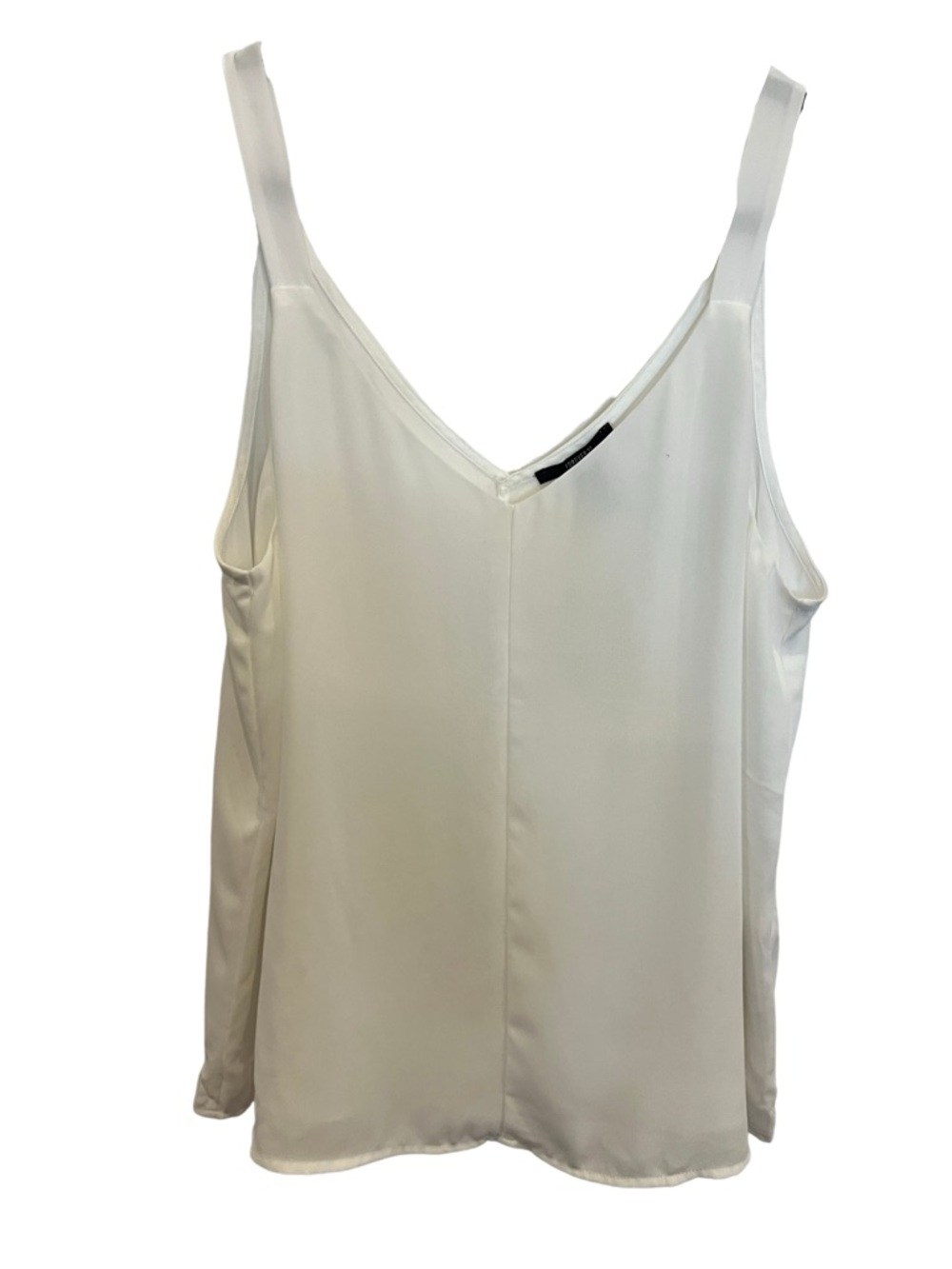 Forever 21 White V-Neck Women's Flowy Tank Top